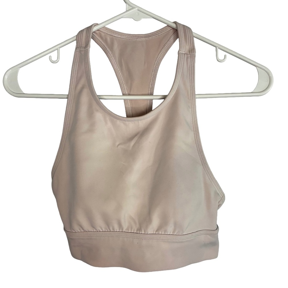 Aerie OFFLINE Sports Bra XS Pink Racerback Keyhole Chill Play Move